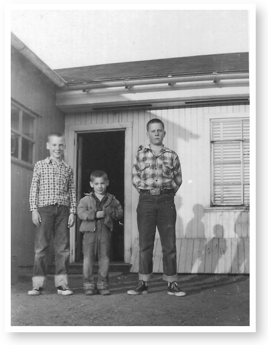 Jon, Michael, and Fred in 1953